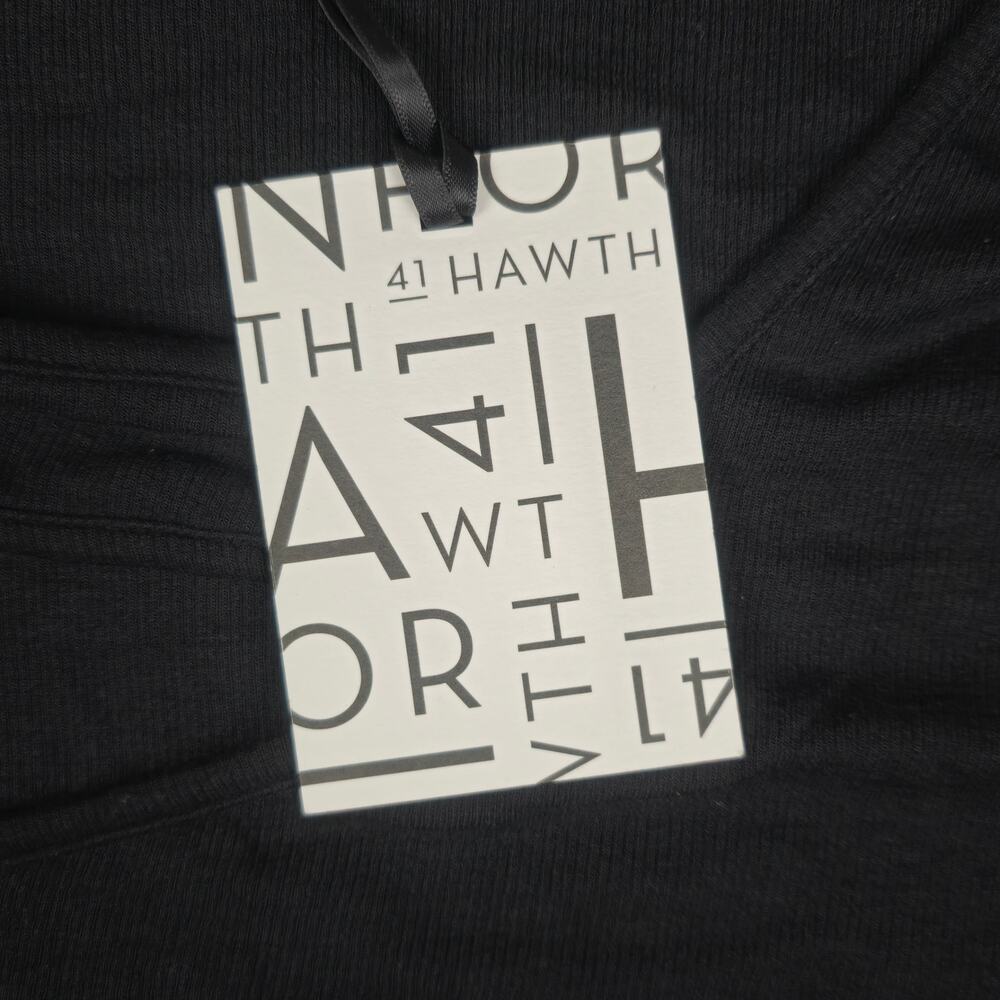 NWT 41 Hawthorn Top Womens Size 3X Black Cold Shoulder Asymmetrical Neckline - Picture 14 of 15